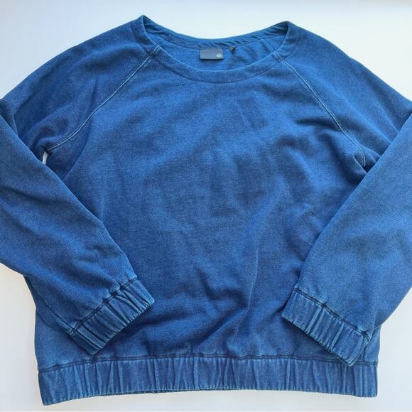 AG Denim Indigo Capsule The Wedge Sweatshirt - Picture 2 of 7